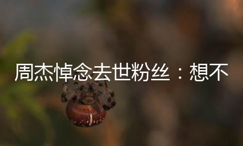 不到别周杰去世次竟想悼念上一是永粉丝